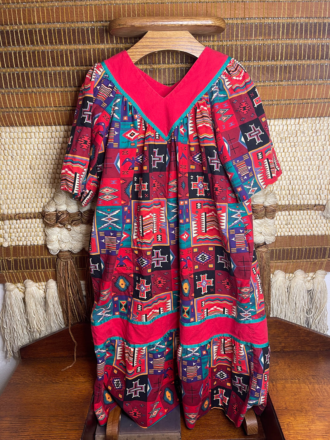 Vintage Southwest Boho MooMoo Dress