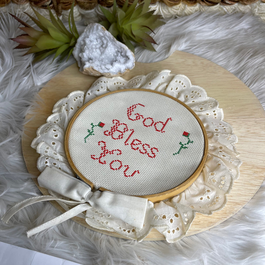 “God Bless You” Crochet