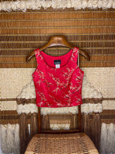 Load image into Gallery viewer, Red And Gold Fancy Tank Top
