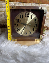 Load image into Gallery viewer, Vintage MCM Mercedes Square Wall Clock 11’
