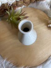 Load image into Gallery viewer, White Veined Handmade Pottery Vase
