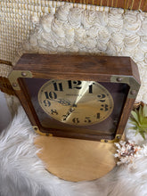 Load image into Gallery viewer, Vintage MCM Mercedes Square Wall Clock 11’
