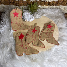 Load image into Gallery viewer, Hand Made Felt Cowboy Boots Decor
