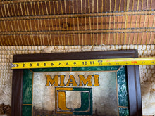 Load image into Gallery viewer, Vintage Miami College Hurricanes Stained Glass
