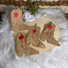 Load image into Gallery viewer, Hand Made Felt Cowboy Boots Decor
