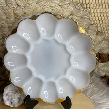 Load image into Gallery viewer, Deviled Egg Milk Glass Plate
