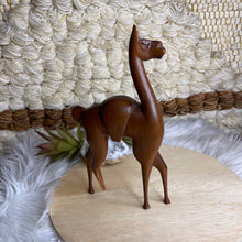 Load image into Gallery viewer, Vintage Wooden Hand Carved Llama
