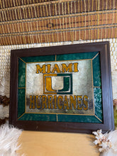 Load image into Gallery viewer, Vintage Miami College Hurricanes Stained Glass
