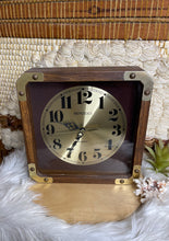 Load image into Gallery viewer, Vintage MCM Mercedes Square Wall Clock 11’
