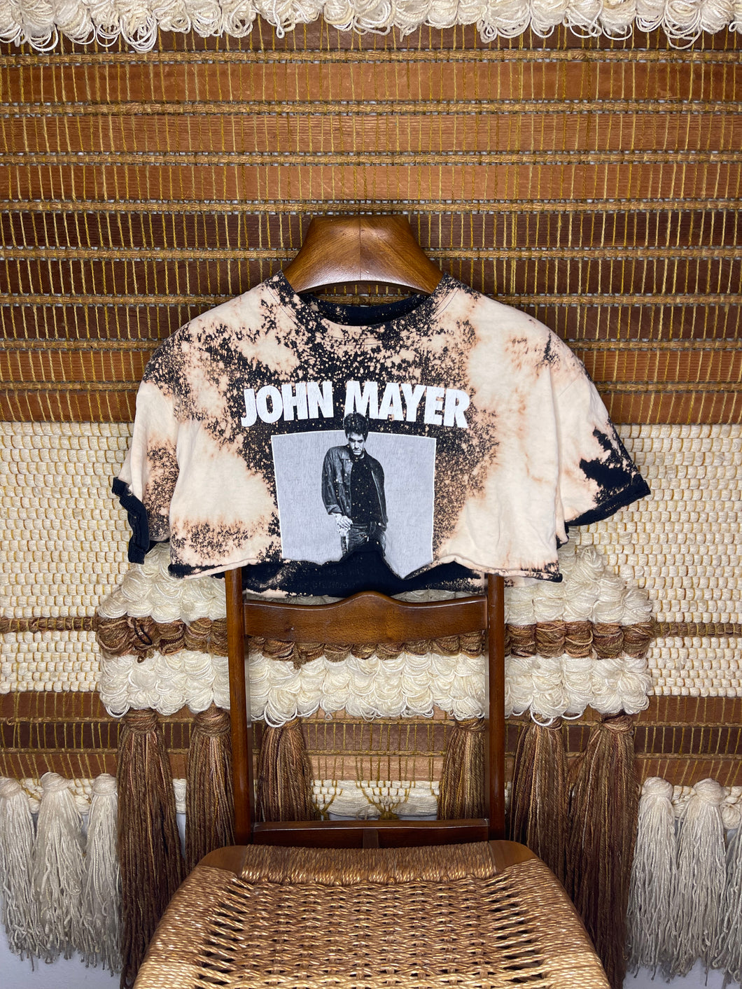 John Mayer Size L Tour Crop Top Tee