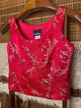 Load image into Gallery viewer, Red And Gold Fancy Tank Top
