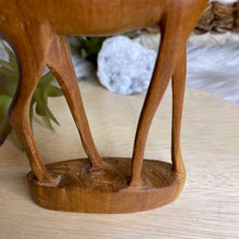 Load image into Gallery viewer, Vintage Wooden Hand Carved Gazelle
