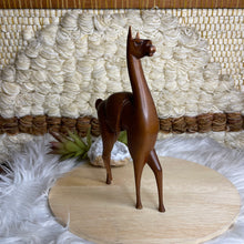 Load image into Gallery viewer, Vintage Wooden Hand Carved Llama
